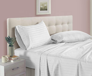 Wholesale Custom Luxury <strong>White</strong> <strong>Stripe</strong> 5 Star Hotel <strong>Bedding</strong> Sets Quilt Cover Pillowcase - Product Image 3