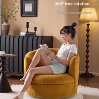 Fauteuil de détente individuel moderne du milieu du siècle, fauteuil inclinable minimaliste en tissu pour salon et chambre à coucher