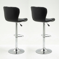 Chaise de bar pivotante réglable en métal chromé blanc, avec repose-pieds, de haute qualité, moderne, pour salle à manger, bar à domicile, salon