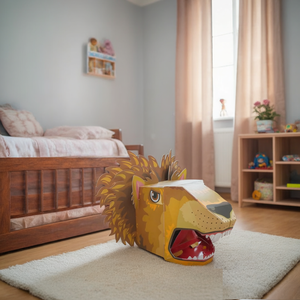 Kostum Hewan 3D dari Kertas Lipat, Mainan Kotak Kertas untuk Anak, Kostum Kardus, Permainan Berpura-pura untuk Anak, Buatan Tangan, Usia 2-4 Tahun - Product Image 6