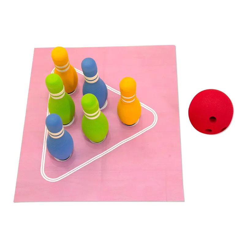 Factory Sale Eco-Friendly Bowling Balls Game Set Foam Material 6 Pins Bowling Set For Kids