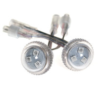 Lumière de pixel de RGBW 12V LED 3 Leds 26mm point d'amusement allume le corps en aluminium IP67 de PVC évalué pour l'application de paysage de parc à thème