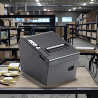 Mesin Printer Thermal 80mm Langsung dari Pabrik dengan USB 203dpi Barcode 1D/2D untuk Sistem Pencetakan Slip Transaksi Toko Retail