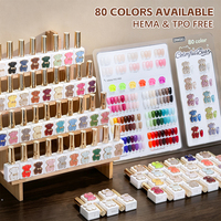 ZRKGEL – Kit de manucure semi-permanent 80 couleurs, gel vernis à ongles personnalisé, vente en gros OEM ODM, avec logo sur mesure