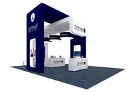 Stand de Salon Professionnel Modulaire Préfabriqué en Aluminium et Tissu, Dimensions Personnalisées, Couleurs Personnalisées, Installation Facile et Rapide