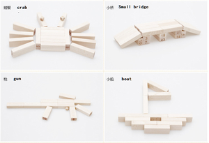 Family Toy Building <strong>Blocks</strong> Giant Tumbling Tower Original Color Wooden <strong>Stacking</strong> Toys Wooden Tumble Tower Montessori Toys - Product Image 5