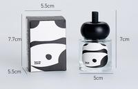 Ensemble de bouteilles de diffuseur de roseau de maison de luxe Diffuseur de roseau mignon Diffuseur de voiture d'arôme de panda avec bâtons et désodorisant de luxe à l'huile