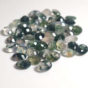 Natural Agate Oval Cut Loose Gemstone With Floating Floral Landscape For DIY Jewelry Making - Product Image 4