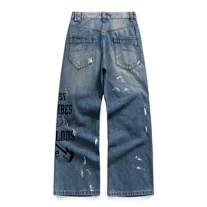 <span class=keywords><strong>Jean</strong></span> ample <span class=keywords><strong>d</strong></span>échiré et <span class=keywords><strong>d</strong></span>élavé style américain tendance pour homme – <span class=keywords><strong>Jean</strong></span> en denim selvedge - Product Image 4