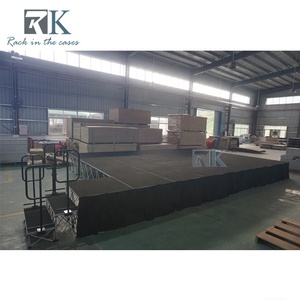 เวทีพับได้อัจฉริยะแบบพกพาขนาด 30 มม. ทำจากไม้อัด พร้อมผ้าคลุมเวที สีตามสั่ง - Product Image 4