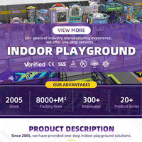 Equipo para Centro de Entretenimiento Familiar Interior, Toboganes de Juego, Juego de PVC Resistente, Certificado CE e ISO, Parque Infantil Interior de Gran Escala para Niños