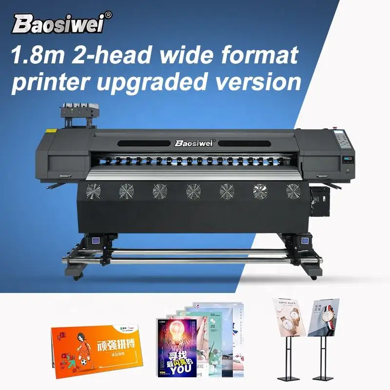 Baosiwei fabrika doğrudan satış 1.8m i3200/1832i memesi dijital polyester tekstil BASKI MAKİNESİ süblimasyon yazıcı