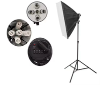 Kit d'éclairage de studio professionnel en aluminium 60x90cm avec boîte à lumière pour la photographie (vente en gros)