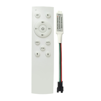 Contrôleur LED à 2 touches DC12-24V pour bande LED monocolore à effet d'eau courante