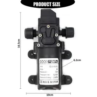 Pompa Diafragma Self Priming Cerdas DC 12V 130PSI 6L/Mnt 70W Pompa Submersible Pompa Air