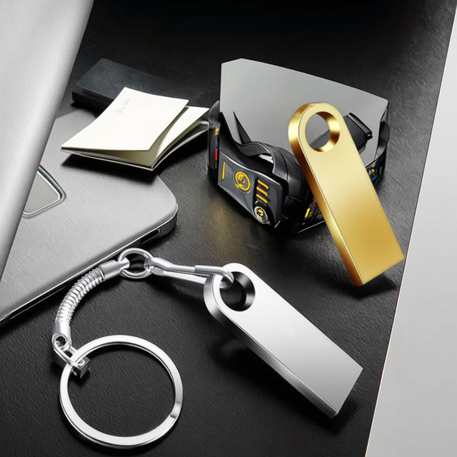 Wholesale High-speed Metal Waterproof USB Flash Drive 1G 2G 4G 8G 16G 32GB 64GB 128GB Memory Stick Pen Drive USB2.0 Mini U Drive