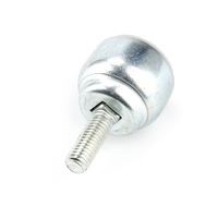 Roue à billes miniature en acier carbone/inox CY-12D, roue à billes en nylon plastique, roulement universel à billes