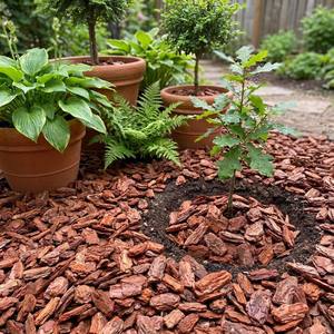 Écorce <span class=keywords><strong>de</strong></span> <span class=keywords><strong>pin</strong></span> naturelle décorative en vrac pour jardinage, sacs <span class=keywords><strong>de</strong></span> 8 à 12 cm, conteneur <span class=keywords><strong>de</strong></span> 50 L, paillis d'écorce <span class=keywords><strong>de</strong></span> <span class=keywords><strong>pin</strong></span> pour aménagement paysager - Product Image 4