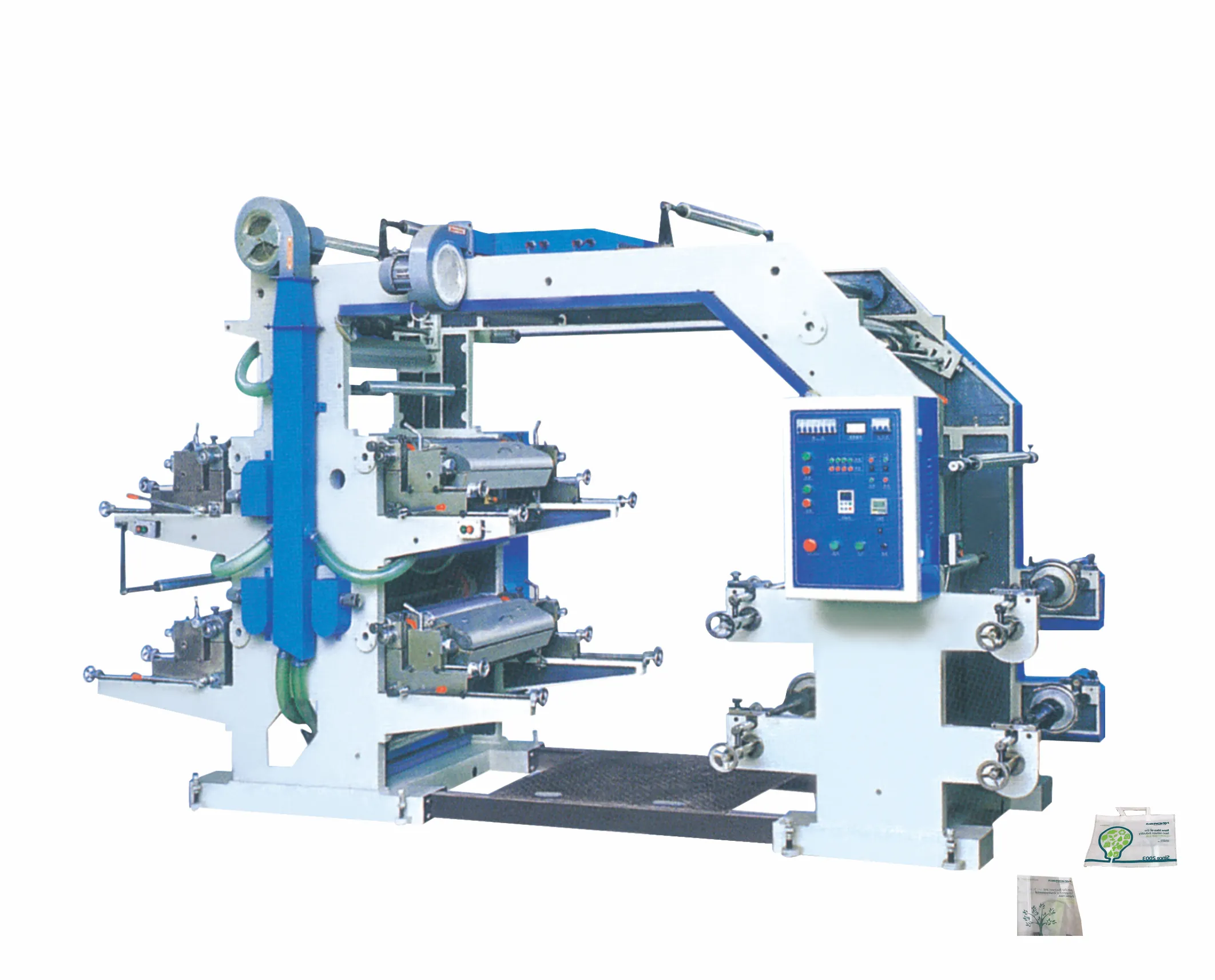 4色フレキソ印刷機自動不織布バッグフレキソ印刷機価格機XINDA 600mm