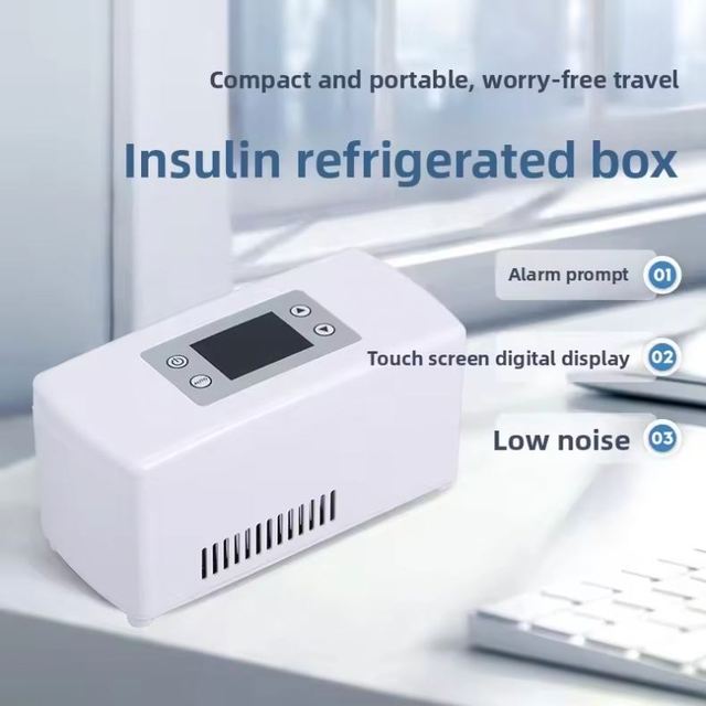Rechargeable Insulin Cooler Box 2-18℃ Portable Refrigerator HD Display Outdoor Travel Medicine Drug Freezer for Insulin Pen Vial