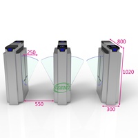 Barrière de porte à battant rétractable en acier inoxydable 304