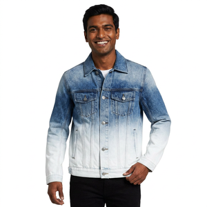 Custom Logo Printed Outdoor <b>Pullover</b> <b>Men</b> Denim <b>Jackets</b> Winter Fabric Made In Pakistan - Product Image 1