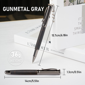 Sang Trọng Thân Thiện Với Môi Cao Cấp Kim Loại Bút Bi Cổ Thanh Lịch Bằng Gỗ Twist Con Lăn 1.0Mm Chiều Rộng Văn Bản Kinh Doanh Quà Tặng Văn Phòng - Product Image 5