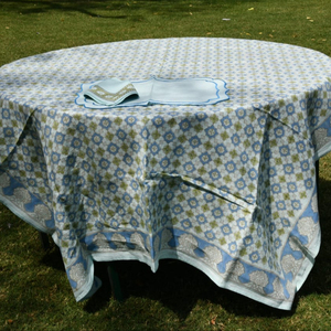 ผ้าปูโต๊ะลายดอกไม้พิมพ์ลายด้วยมือ ขนาด 60x90 นิ้ว ขายส่งราคาถูก - Product Image 1