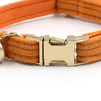Collier pour chat en velours côtelé personnalisé avec logo, moderne, simple, confortable, avec clochette, mignon, multicolore, sangle douce pour le cou