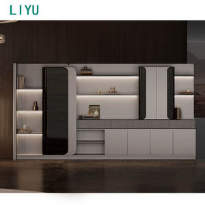 Современная дизайнерская офисная мебель Liyu L-образная Генеральная директорская стойка, конвертируемая стоимость бюро - Product Image 4