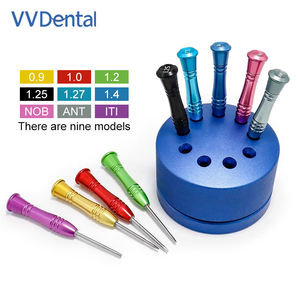 Technicien de laboratoire dentaire Kit de tournevis standard 9 pièces Ensemble d'outils d'implant de pilier Ensemble de tournevis de laboratoire - Product Image 1