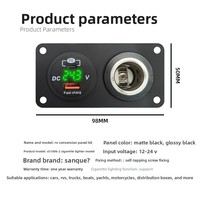 Chargeur double PD QC3.0 super rapide pour voiture, alimentation allume-cigare, pour téléphone portable, compatible OLIVER, pour modification de console centrale de voiture