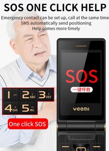 Telefono <span class=keywords><strong>Cellulare</strong></span> Flip Yeemi M1 2G GSM con Display da 3.0 Pollici, Doppia SIM, Doppio Schermo, Ricarica USB e Funzione Torcia - Product Image 6