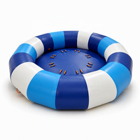 Bateau gonflable rotatif remorquable 8 places, bateau disco gonflable, balançoire aquatique Saturne pour sports nautiques