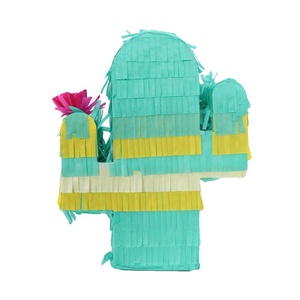 EASTTERN Nouveauté <span class=keywords><strong>Pinata</strong></span> Cactus <span class=keywords><strong>16</strong></span>,5 CM en papier vert durable et non toxique, idéale pour les fêtes d'anniversaire, de remise de diplômes et sur le thème du Ramadan - Product Image 2