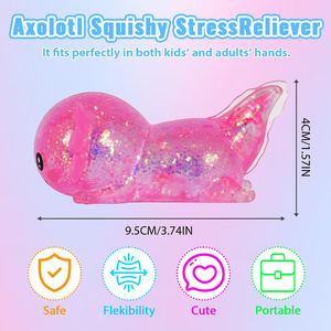 Juguete Antiestrés de Axolotl de TPR de H&W, Juguete Sensorial Suave de Subida Lenta para Niños y Adultos - Product Image 6