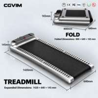 Tapis roulant électrique pliable, moteur 2.0HP, écran LED, télécommande, 1-6 km/h, salle de sport à domicile, fitness