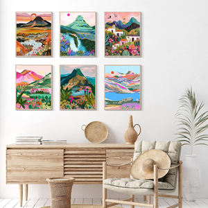 Sayılar tarafından özel boya renkli sahne resim Sunrise DIY 40x50cm tuval boyama numaraları kiti ev dekor - Product Image 2