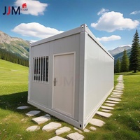 JJM Direct 20 FT Tiny Garage House Top Rank Maison préfabriquée modulaire à un étage, kit de construction en panneaux sandwich