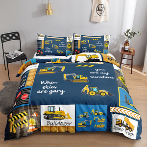 Ensemble <span class=keywords><strong>de</strong></span> housse <span class=keywords><strong>de</strong></span> <span class=keywords><strong>couette</strong></span> en tissu microfibre imprimé réactif 3D 500TC écologique <span class=keywords><strong>de</strong></span> style européen et américain 3 pièces - Product Image 4