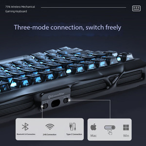 Clavier mécanique GravaStar K1 Endless Black pour usage domestique, filaire et sans fil, avec connexion triple mode, autonomie de 235h - Product Image 2