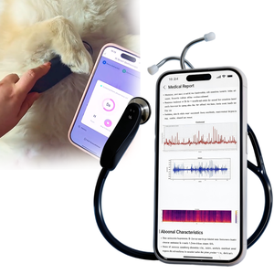Estetoscopio Digital Veterinario Inteligente, Estetoscopio Electrónico para Diagnóstico de Corazón y Pulmón de Animales, para Auscultación en Hospitales Veterinarios - Product Image 1