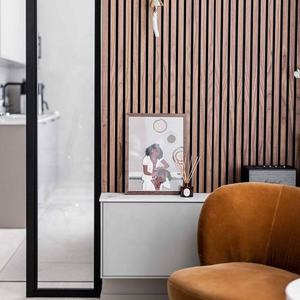 Panneaux muraux acoustiques en bois massif SANYUAN, modernes, écologiques, ignifuges et insonorisés, avec un NRC de 80 % et une épaisseur de 22 mm - Product Image 4