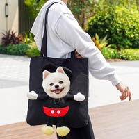 Sac de transport élégant pour petits chiens et chats, sac à bandoulière portable pour chat avec sangle confortable
