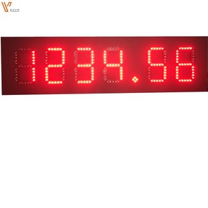 Impermeable gasolinera LED aceite precio etiqueta Pylon Canopy venta digital LED combustible precio señal tablero de visualización panel - Product Image 5