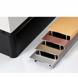 YL light groove aluminium fleksibel tepi logam trim untuk kayu lapis lembaran logam pelindung tepi