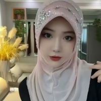 Hijab instantané une pièce à bord rigide en cristal de forme spéciale avec perles triangulaires pour femmes musulmanes