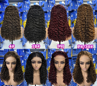 Perruques en cheveux humains bruts densité 250, dentelle HD, cheveux alignés aux cuticules, perruque avec mèches, perruque en cheveux humains bruts bouclés birmans