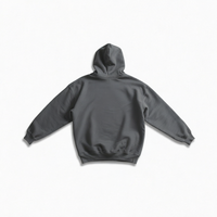 Sweat à capuche unisexe personnalisé avec logo, style streetwear, en molleton uni 100 % coton, fermeture éclair, coupe classique, effet vintage, lavage pigmenté, pour l'hiver