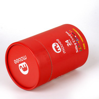 Boîte d'emballage en papier pour café, thé, aliments secs, tube cylindrique écologique de qualité alimentaire pour la vente au détail, emballage pour chocolat, fèves